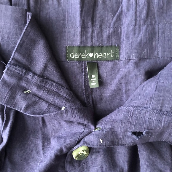 High Waisted Linen Shorts NWT - Picture 2 of 2